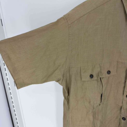JUN SAITO GRASS MEN'S リネン フラップポケット S/S シャツ メンズ JPN:M