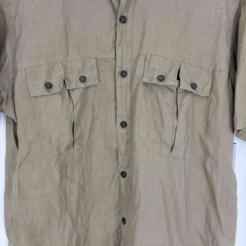 JUN SAITO GRASS MEN'S リネン フラップポケット S/S シャツ メンズ JPN:M