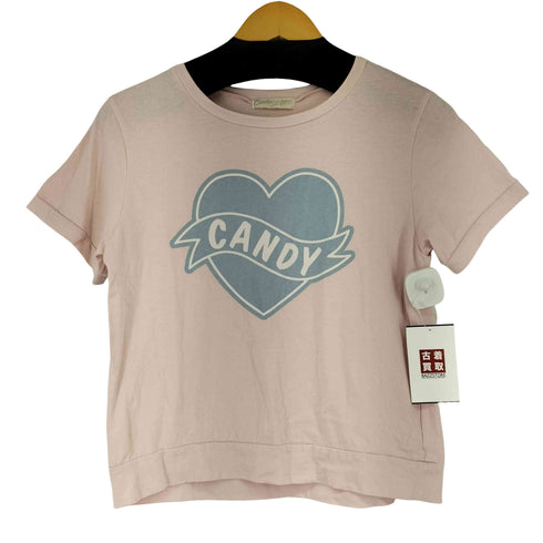 キャンディストリッパー Candy Stripper ハートプリントクルーネックTシャツ レディース JPN:2