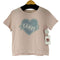 キャンディストリッパー Candy Stripper ハートプリントクルーネックTシャツ レディース JPN:2