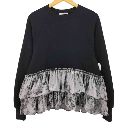 ユナイテッドアローズ UNITED ARROWS スウェット×ベロアティアード プルオーバー レディース FREE