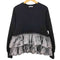 ユナイテッドアローズ UNITED ARROWS スウェット×ベロアティアード プルオーバー レディース FREE