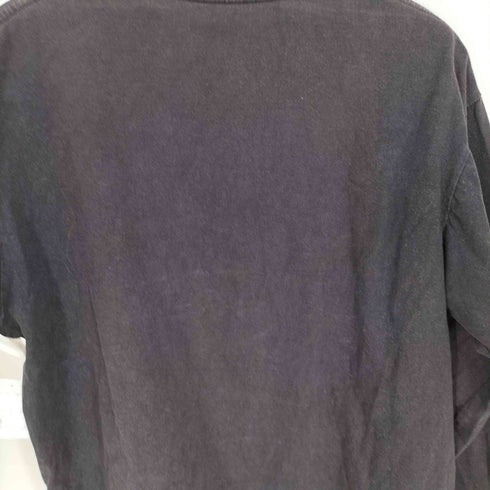 アーム ファイヤー パターン プリント L/S Tシャツ フェード メンズ