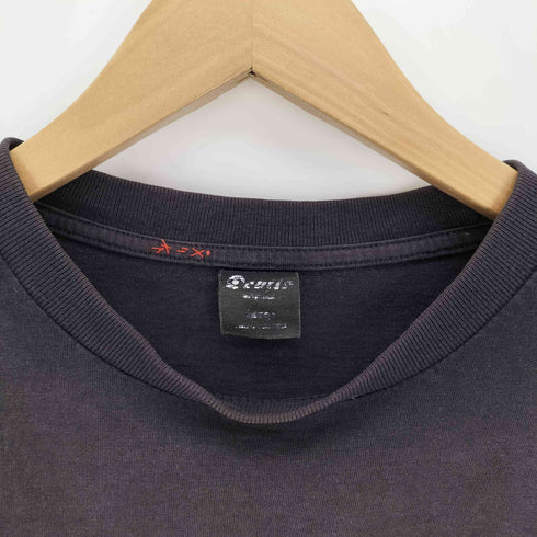 アーム ファイヤー パターン プリント L/S Tシャツ フェード メンズ