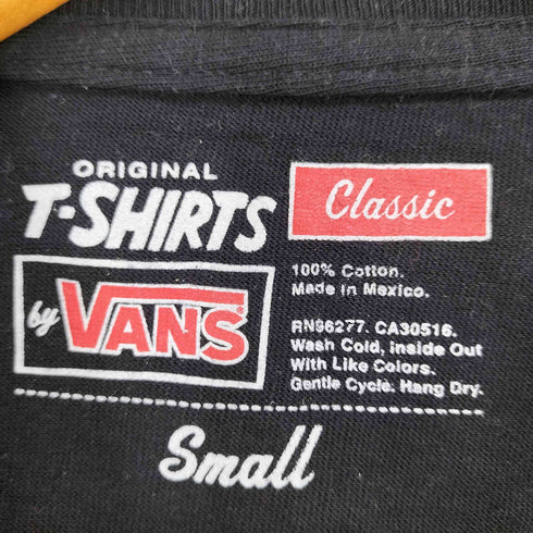 バンズ VANS 両面プリント クルーネック 半袖Tシャツ カットソー メンズ JPN:S