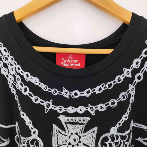 ヴィヴィアンウエストウッドレッドレーベル Vivienne Westwood RED LABEL Rubber Necklace ラバージュエリーネックレス プリントトップ レディース 00