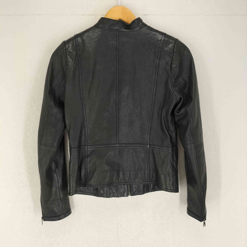 バナナリパブリック BANANA REPUBLIC レザシングルライダースジャケット レディース xs