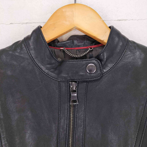 バナナリパブリック BANANA REPUBLIC レザシングルライダースジャケット レディース xs