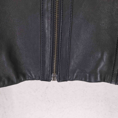 バナナリパブリック BANANA REPUBLIC レザシングルライダースジャケット レディース xs