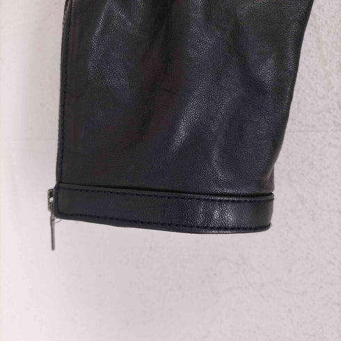 バナナリパブリック BANANA REPUBLIC レザシングルライダースジャケット レディース xs