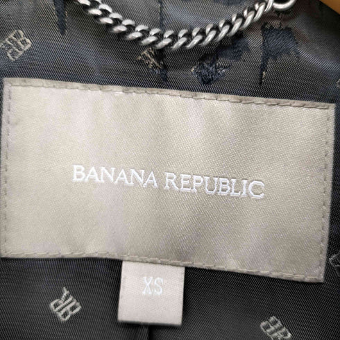 バナナリパブリック BANANA REPUBLIC レザシングルライダースジャケット レディース xs