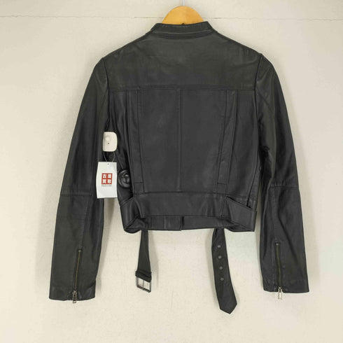 バナナリパブリック BANANA REPUBLIC レザーダブルライダースジャケット レディース xs