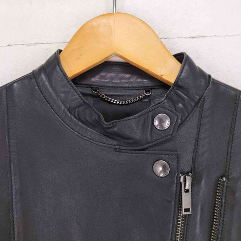 バナナリパブリック BANANA REPUBLIC レザーダブルライダースジャケット レディース xs