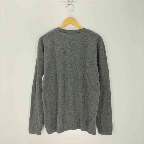 アルマーニコレツィオーニ ARMANI COLLEZIONI ラインカーブデザインクルーネックニット メンズ L