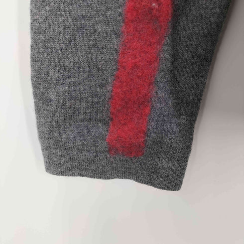 アルマーニコレツィオーニ ARMANI COLLEZIONI ラインカーブデザインクルーネックニット メンズ L