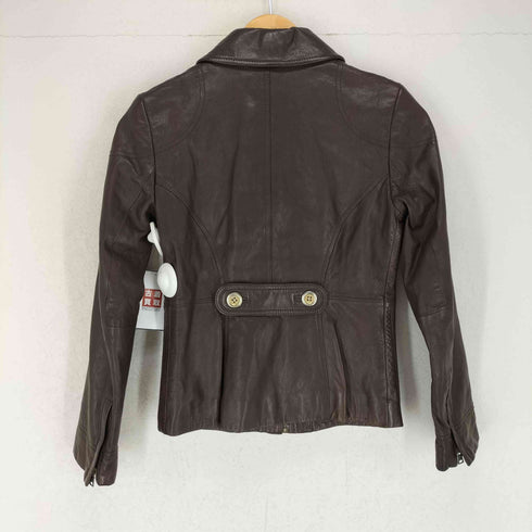 バナナリパブリック BANANA REPUBLIC フロントチンストラップレザージャケット レディース XS