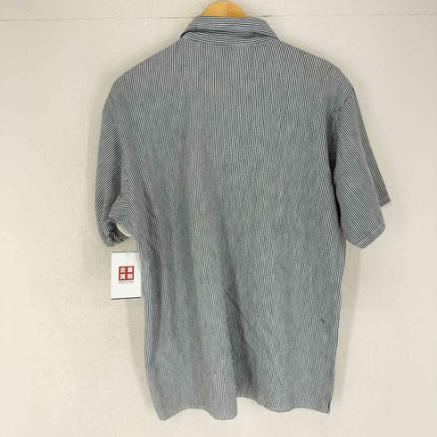 ベンデイビス BEN DAVIS USA製 フロントポケット ハーフジップ ストライプポロシャツ メンズ JPN:M