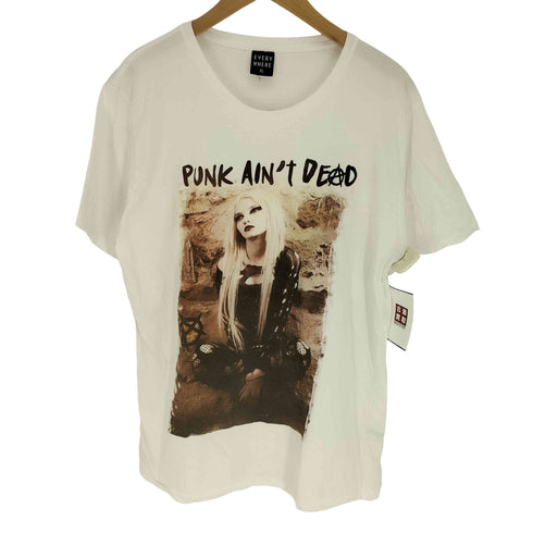 EVERY WHERE PUNK AIN'T DEAD フォト プリント Tシャツ メンズ import:XL