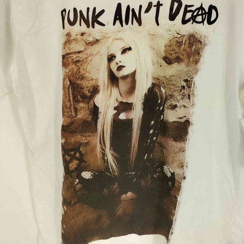 EVERY WHERE PUNK AIN'T DEAD フォト プリント Tシャツ メンズ import:XL