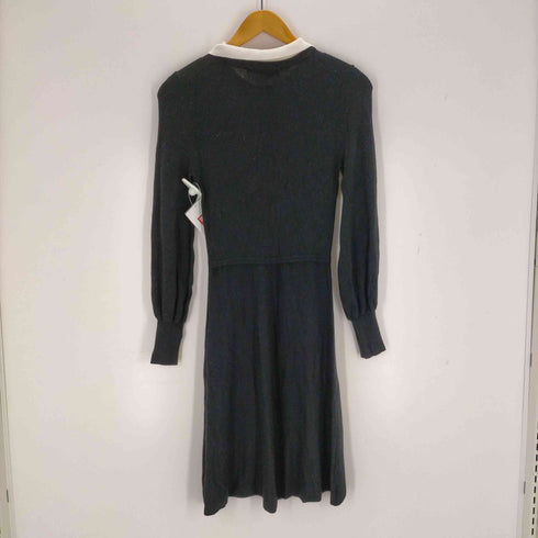 ザラ ZARA バイカラーニットワンピ―ス レディース import:M