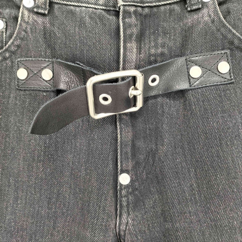 ジョンローレンスサリバン JOHN LAWRENCE SULLIVAN FRONT SIDE BELTED DENIM PANTS メンズ 46