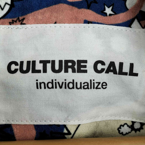 culture call 総柄 ジップアップブルゾン メンズ FREE