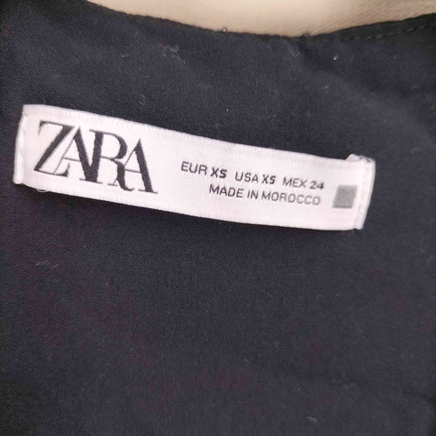 ザラ ZARA ベルテッド ラメドットシアーワンピース レディース USA XS