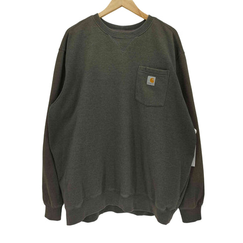 カーハート Carhartt MIDWEIGHT CREW NECK SWEAT ロゴ刺繍 クルーネックスウェット メンズ import:XL