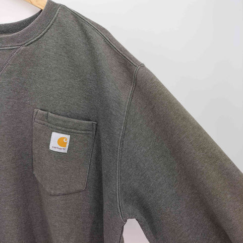 カーハート Carhartt MIDWEIGHT CREW NECK SWEAT ロゴ刺繍 クルーネックスウェット メンズ import:XL