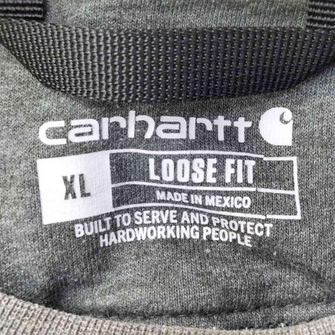 カーハート Carhartt MIDWEIGHT CREW NECK SWEAT ロゴ刺繍 クルーネックスウェット メンズ import:XL