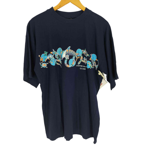Churinga DREAMTIME DOLPHIN GUAM プリント Tシャツ メンズ import:XL