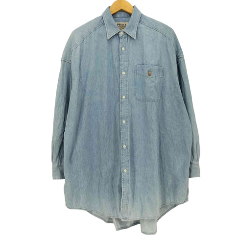 ポロラルフローレン POLO RALPH LAUREN DENIM&SUPPLY ポニー刺繍 デニムシャツ メンズ import:M