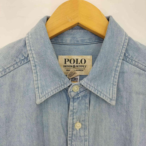 ポロラルフローレン POLO RALPH LAUREN DENIM&SUPPLY ポニー刺繍 デニムシャツ メンズ import:M