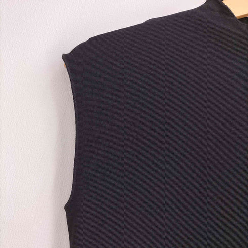 ザラ ZARA CUT OUT GABARDINE MIDI DRESS カットアウト ノースリーブロングワンピース レディース USA S