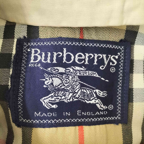 バーバリーズ BURBERRYS MADE IN ENGLAND 裏地ノヴァチェックステンカラーコート メンズ