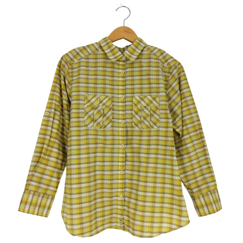 マーモット MARMOT PANAMA CHECK DRY CACHE-COEUR SHIRT パナマチェックドライカシュクールシャツ レディース import:L