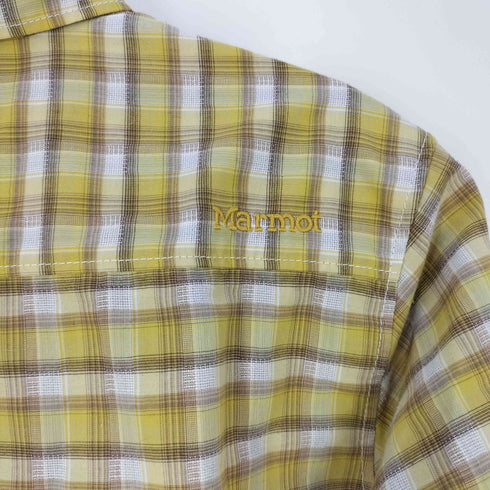 マーモット MARMOT PANAMA CHECK DRY CACHE-COEUR SHIRT パナマチェックドライカシュクールシャツ レディース import:L