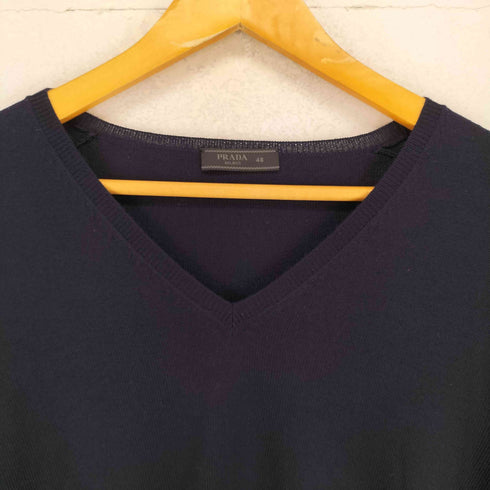 プラダ PRADA Vネック ウールニット セーター メンズ JPN:48