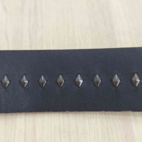GENUINE LEATHER スタッズベルト メンズ