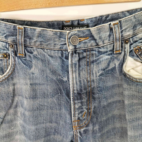 ドルチェアンドガッバーナ DOLCE&GABBANA ウォッシュド加工 デニムパンツ メンズ 48