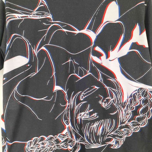 グラフィックキャラクタープリントクルーネックTシャツ メンズ JPN:M
