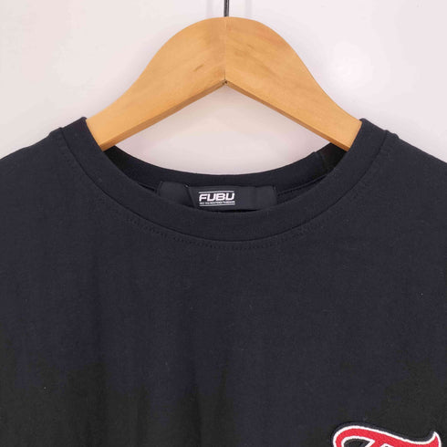 フブ FUBU ロゴ刺繍 クルーネック Tシャツ メンズ import:M