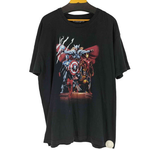 マーベル MARVEL キャラクタープリントクルーネックTシャツ メンズ 2XL