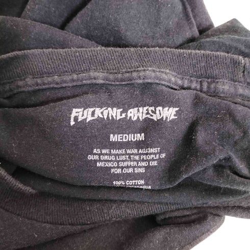 ファッキンオーサム FUCKING AWESOME ドクロプリント クルーネック Tシャツ メンズ import:M
