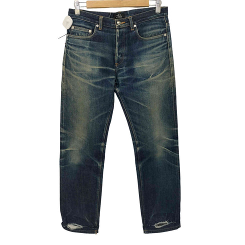 アーペーセー A.P.C. セルビッジ ボタンフライデニム ヒゲ ハチノス メンズ 30