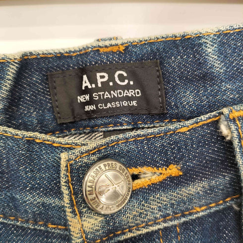 アーペーセー A.P.C. セルビッジ ボタンフライデニム ヒゲ ハチノス メンズ 30