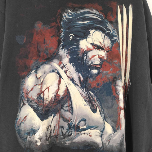 キャラクタープリントクルーネックTシャツ メンズ 2XL