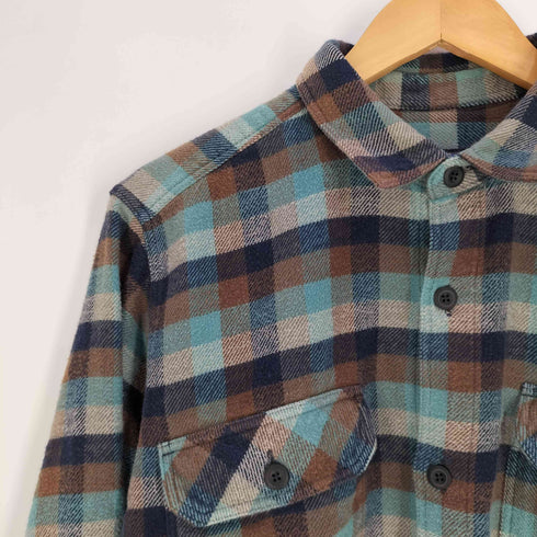 パタゴニア patagonia 00s FJORD FLANNEL SHIRT フィヨルド フランネルシャツ メンズ import:M
