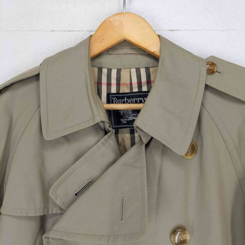 バーバリーズ BURBERRYS MADE IN ENGLAND ウールライナー付きノヴァチェックステンカラーコート メンズ 46SHORT