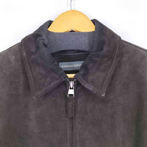 バナナリパブリック BANANA REPUBLIC 00s スウェードレザー スイングトップ メンズ JPN:M